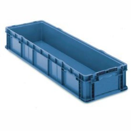 LEWISBINS ORBIS Stakpak NXO4815-7 Plastic Long Stacking Container 48 x 15 x 7-1/2 Blue NXO4815-7BLUE